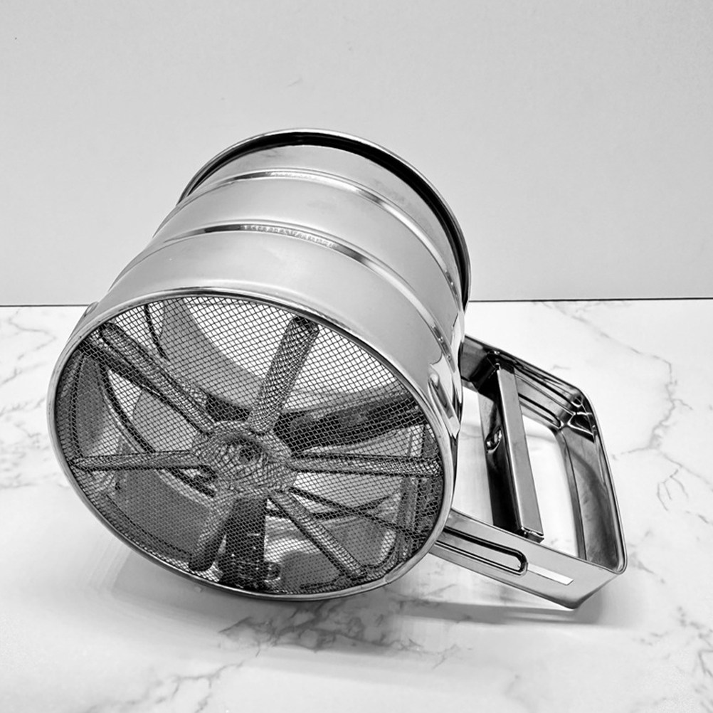 Baking Powder Kitchen - Kuchenne sitko do mąki ze stali