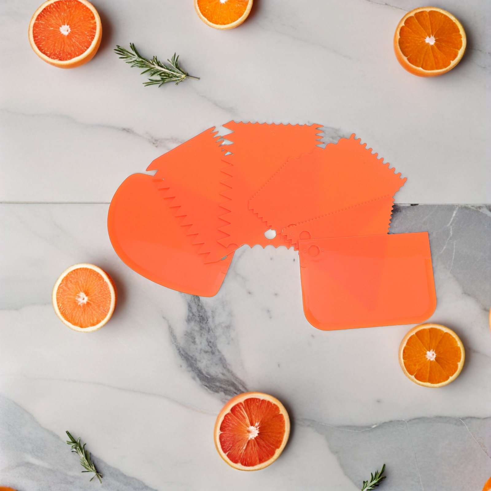 Fondant Smoother Set - 6-częściowy zestaw szpatułek do kremu do