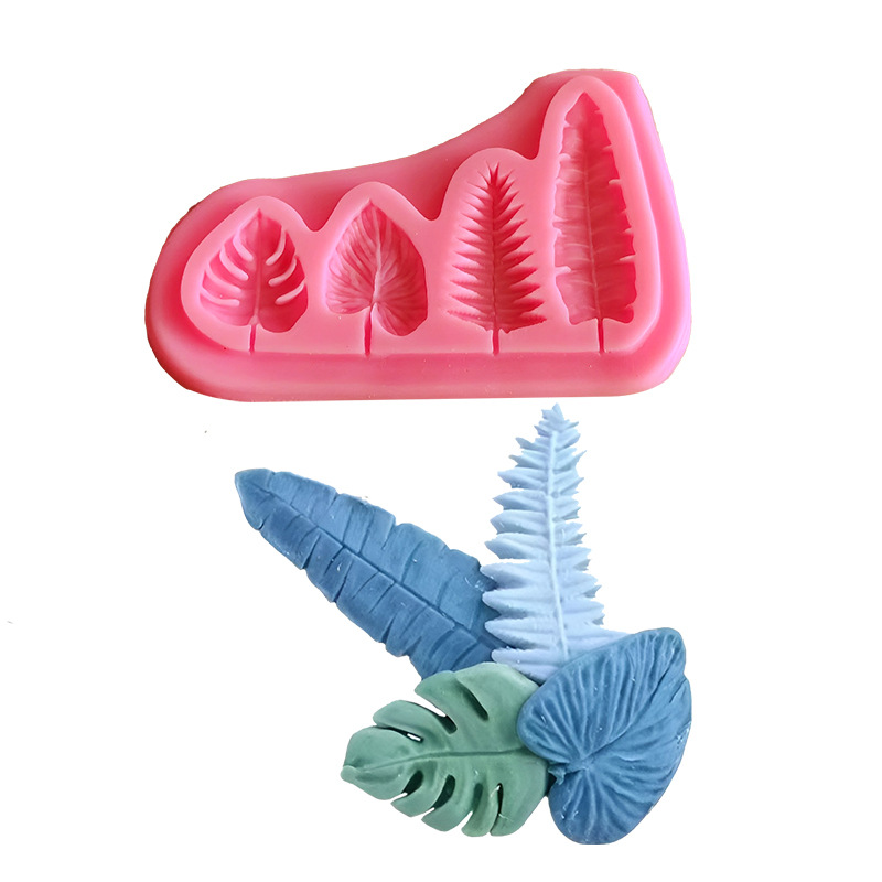 Kitchen Baking Decor - Liście palmowe i liść żółwia formy