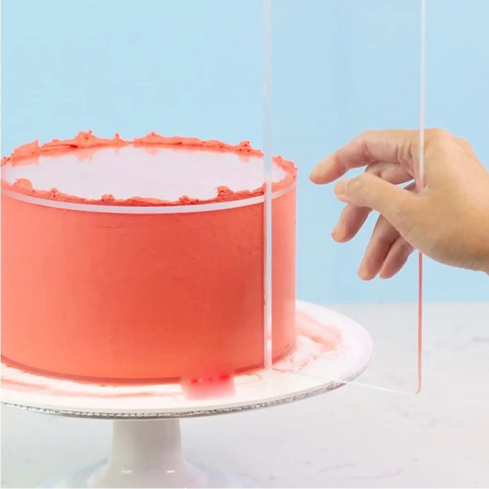 Fondant Smoother Set - 4 rozmiary ciasto akrylowe grzebień do