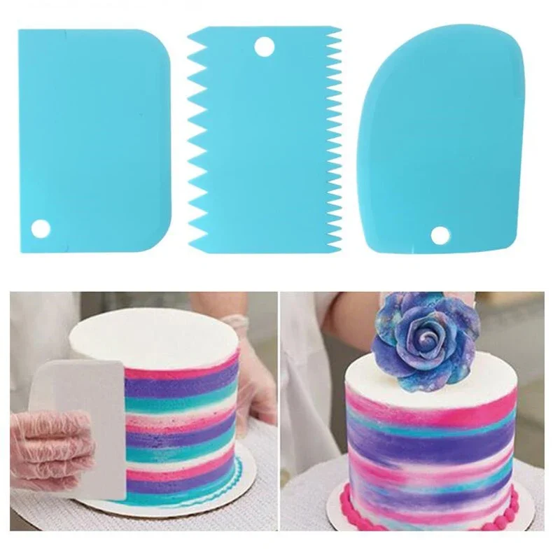 Fondant Smoother Set - 3 sztuk/partia skrobak do kremu gładszy