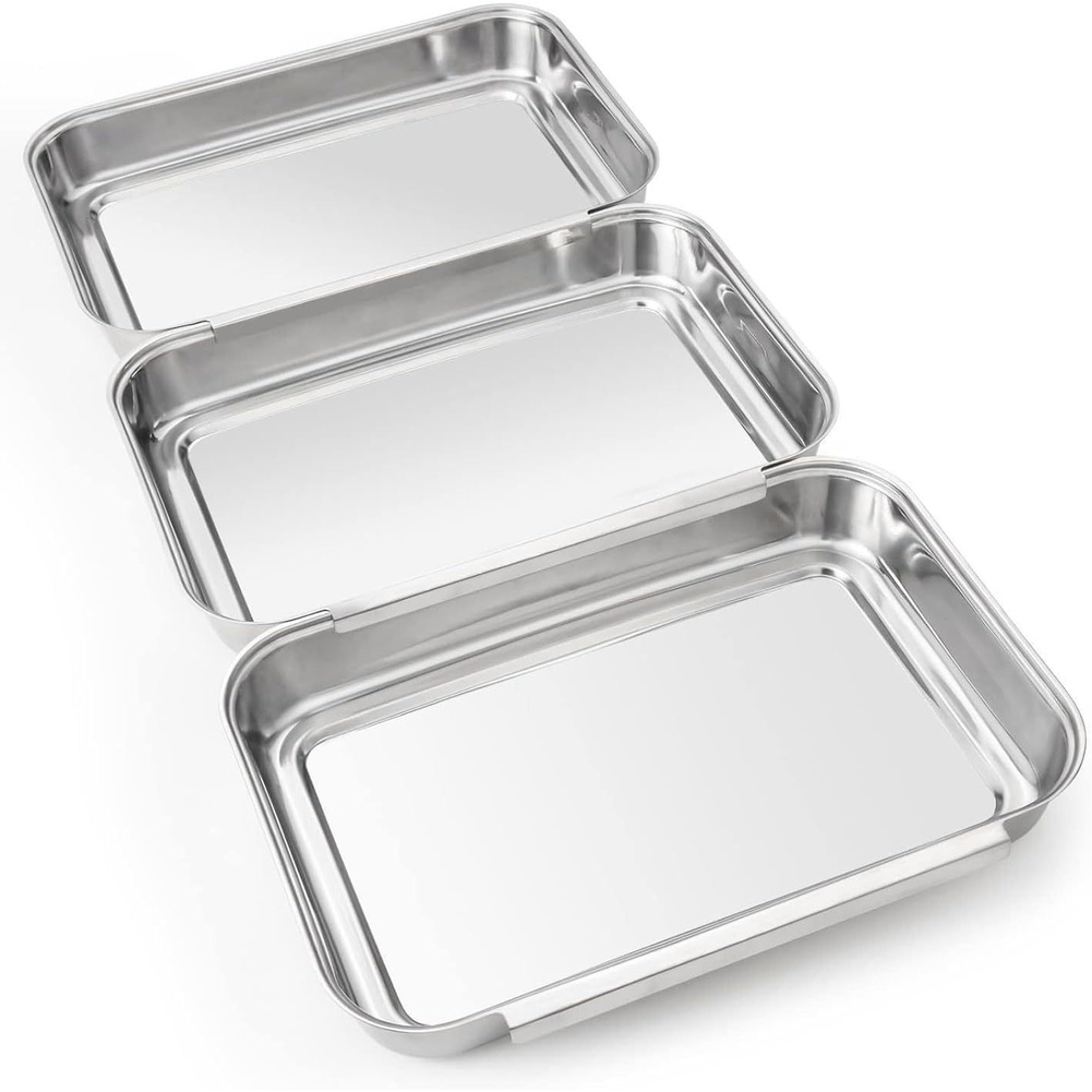 Kitchen Baking Station - 3-częściowy zestaw tac na przyprawy ze