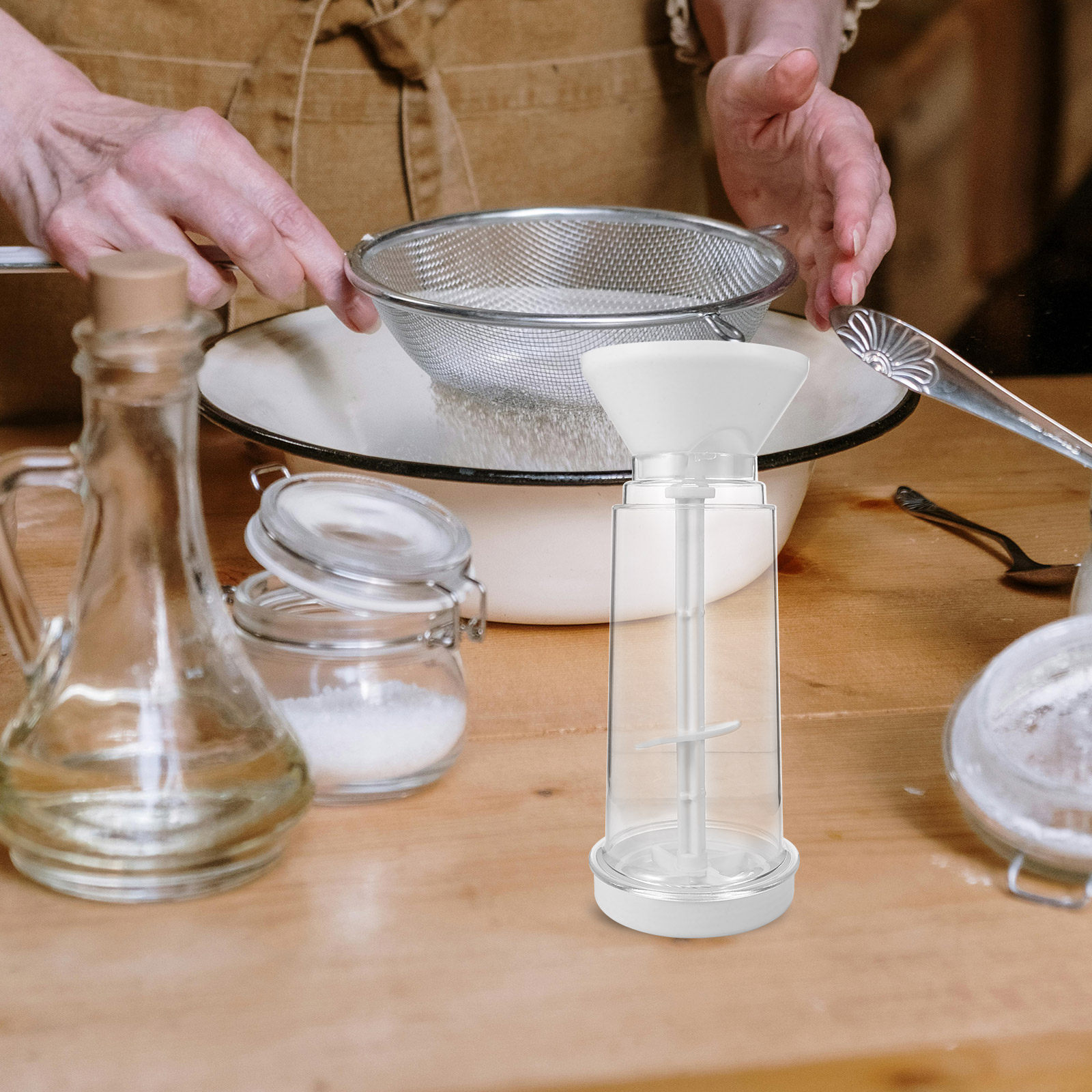 Przesiewacz do mąki, plastikow – Baking Powder Kitchen recenzja i cena