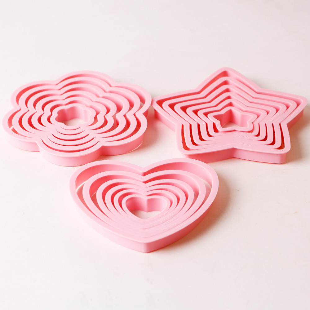 1 zestaw/3 zestawy różowe serc – Cookie Cutter Set recenzja i cena