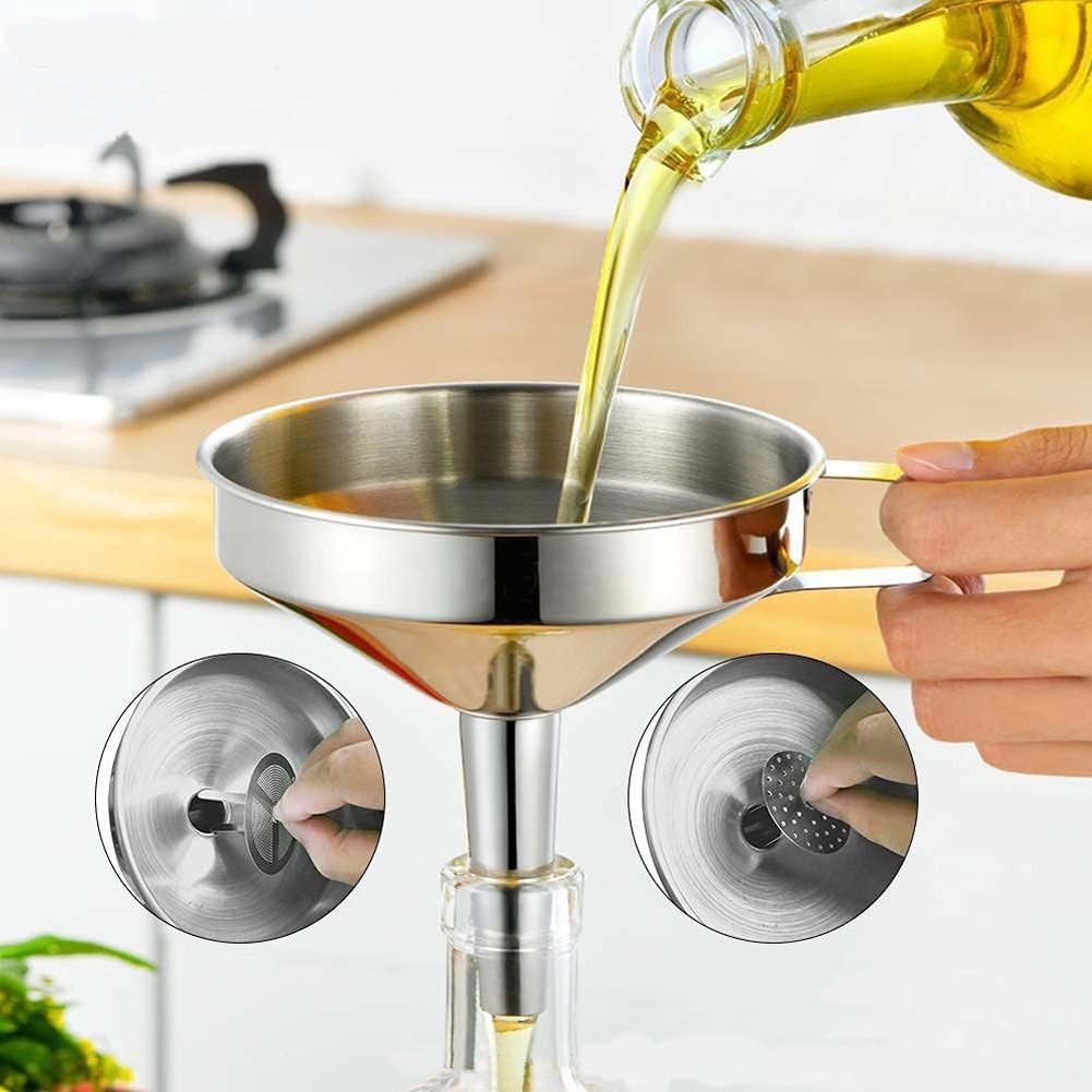 1 szt. Stalowy lejek do oleju  – Kitchen Q recenzja i cena
