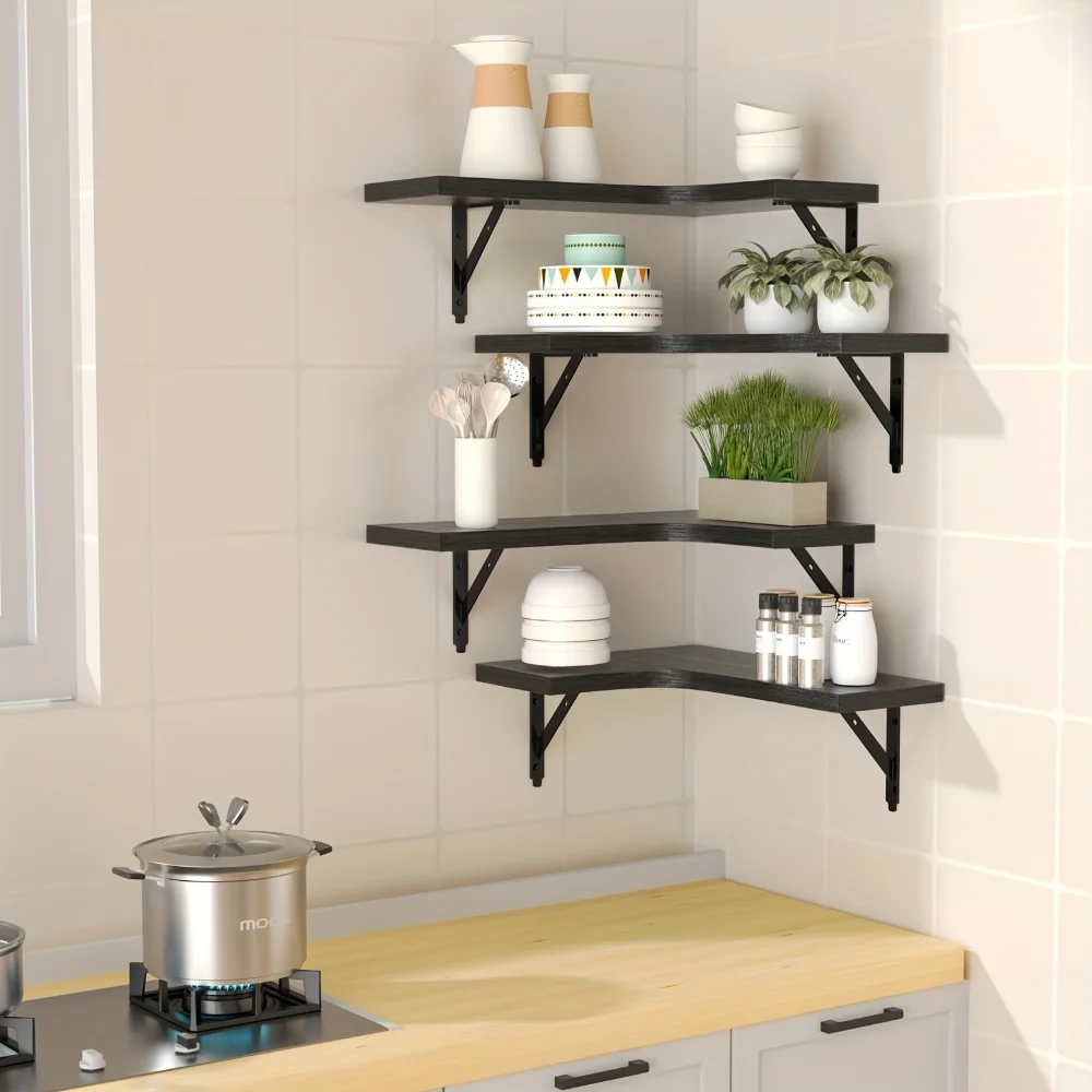 Półki wiszące z naturalnym wzo – Kitchen Q recenzja i cena