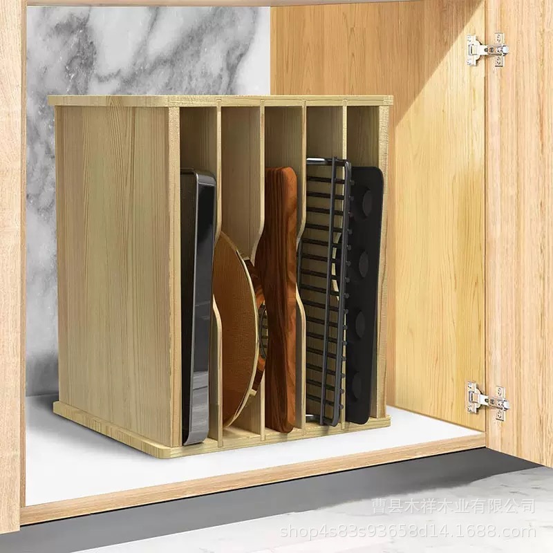Regał kuchenny z litego drewna – Kitchen Cabinet Baking Organizer recenzja i cena