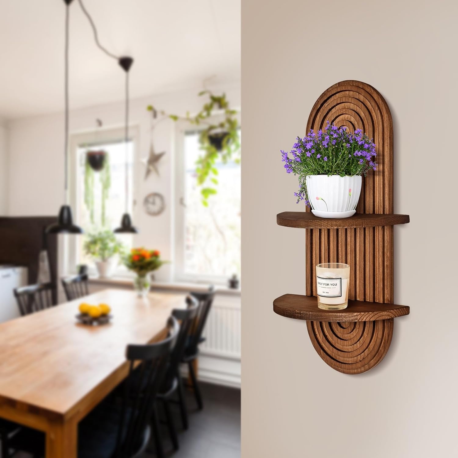 Drewniane półki wiszące, wielo – Kitchen Q recenzja i cena