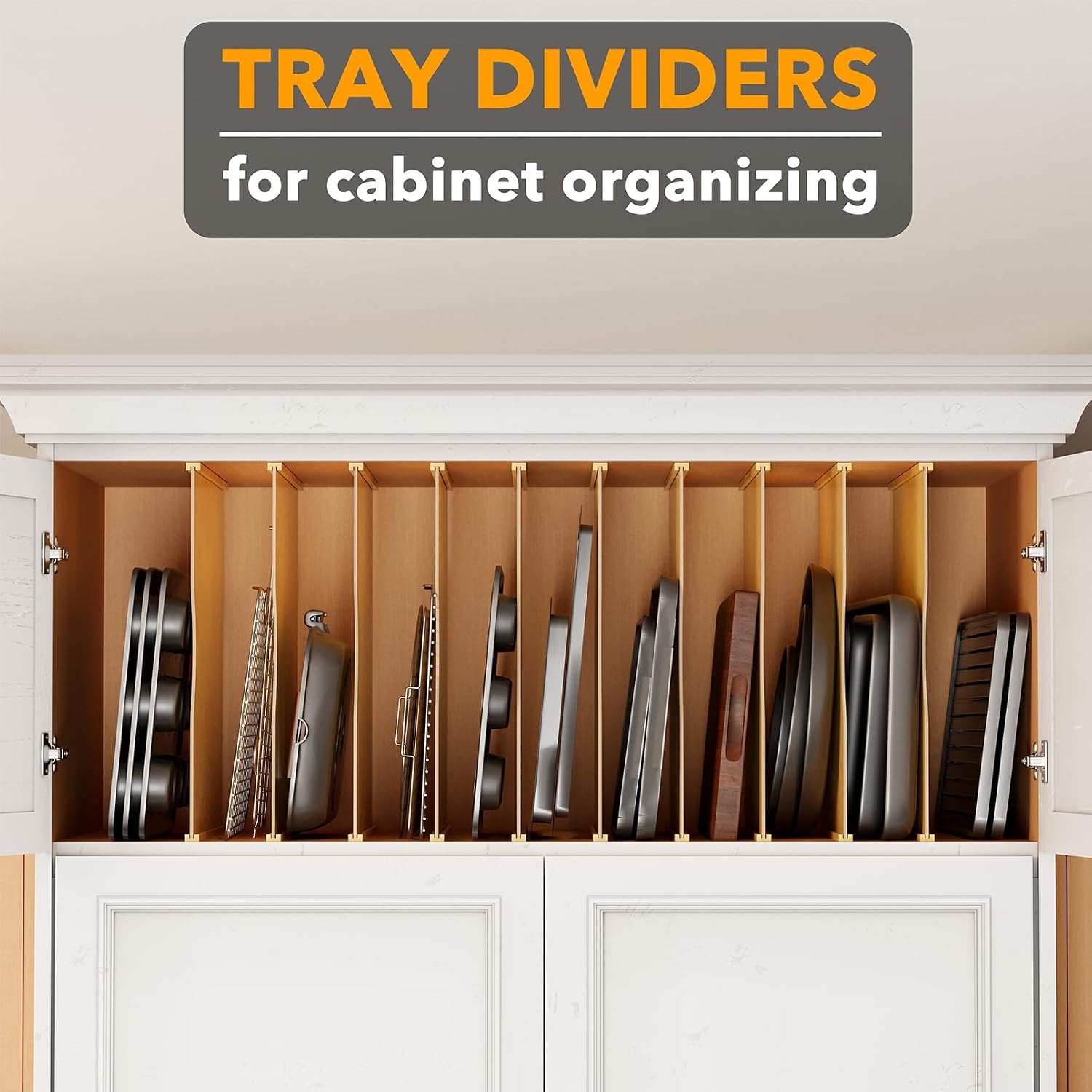 10 sztuk bambusowych przegróde – Kitchen Cabinet Baking Organizer recenzja i cena